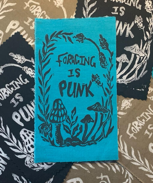 Mushroom Block Print
