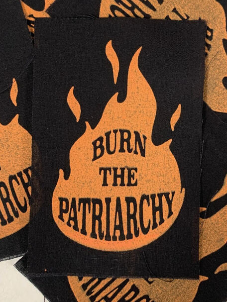 Burn The Patriarchy Flames Screen Print