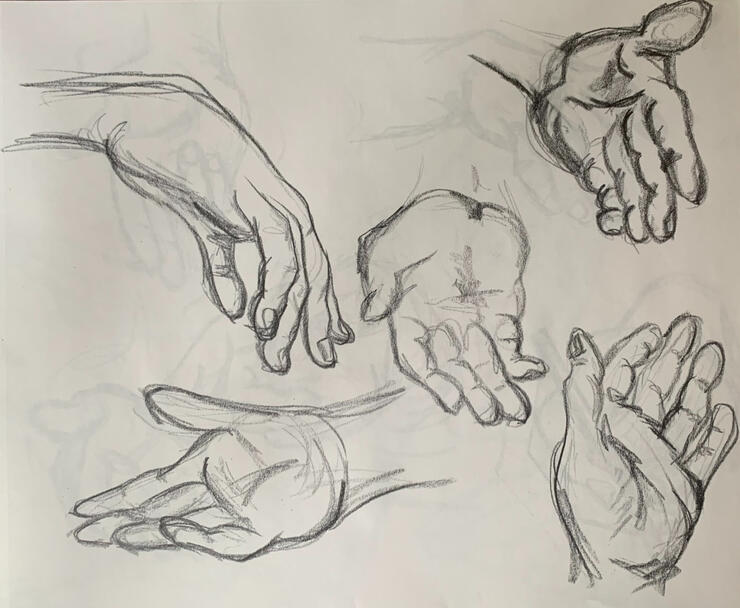 Hand Study - Graphite