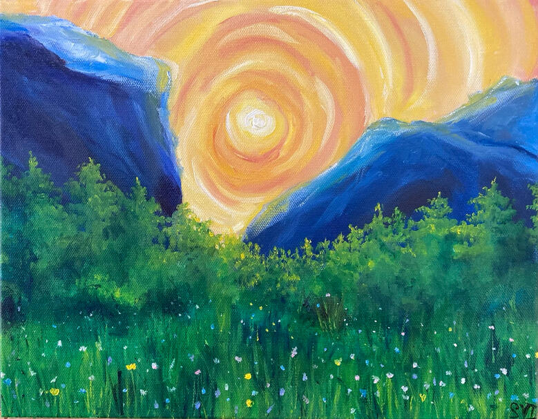 Sunset - Oil Painting