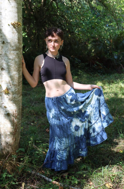 Foliage Bleached Skirt
